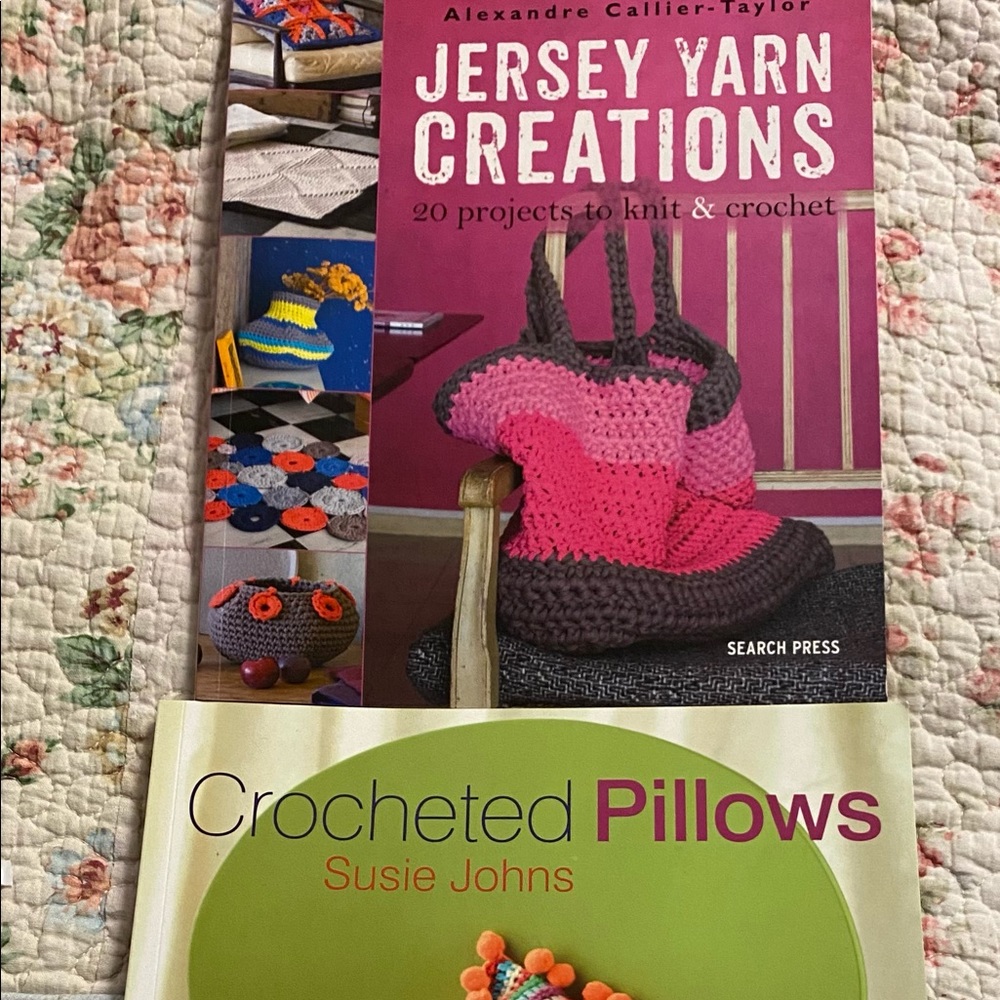 2 Crochet books with Multiple projects!